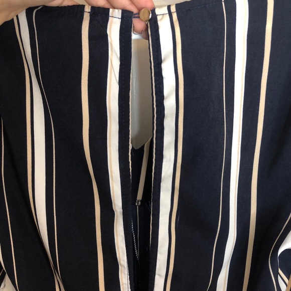 Striped Navy Romper from Once Upon A Skirt - Picture 4 of 4